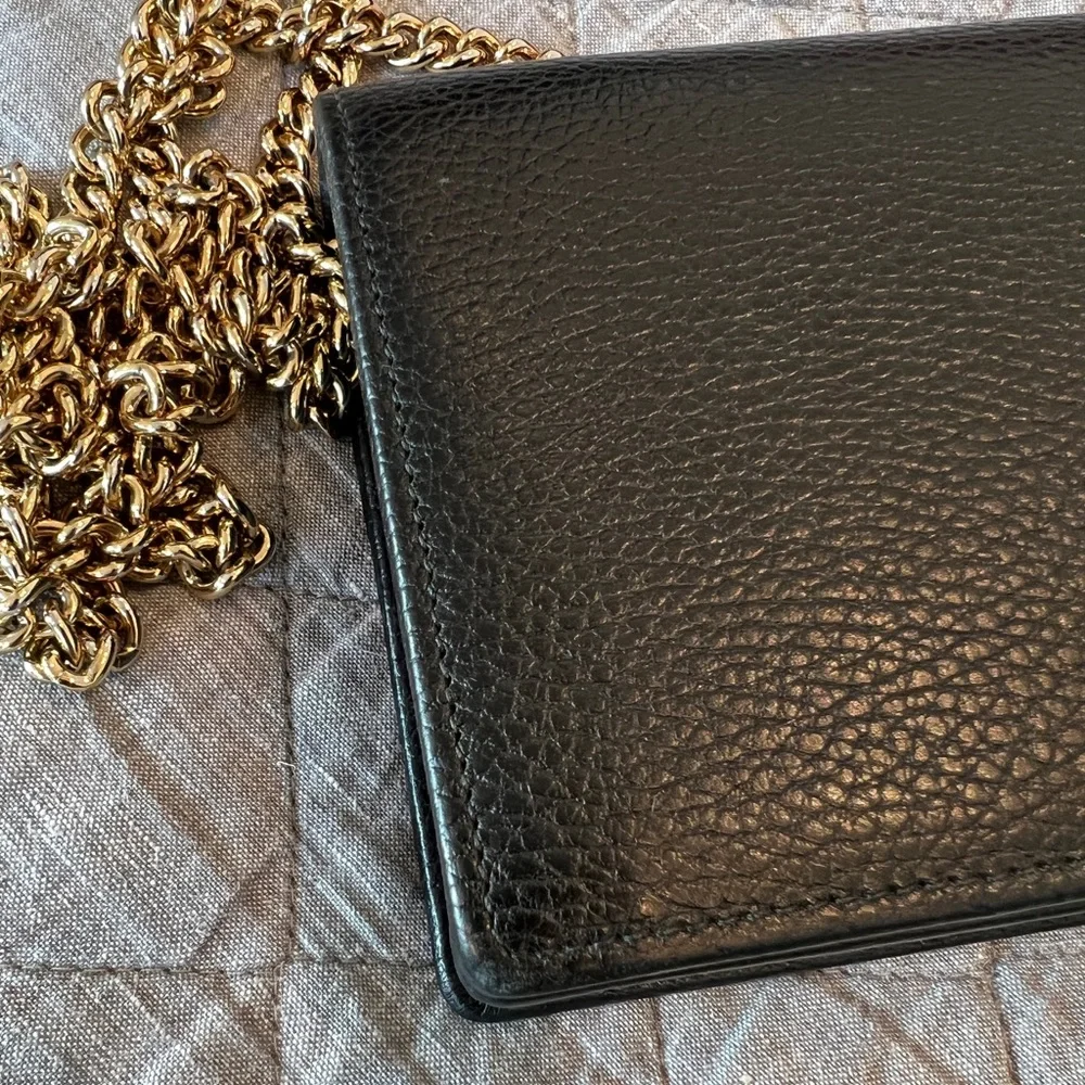 GUCCI GG Marmont Leather Mini Chain Bag - Picture 4 of 12